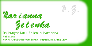 marianna zelenka business card